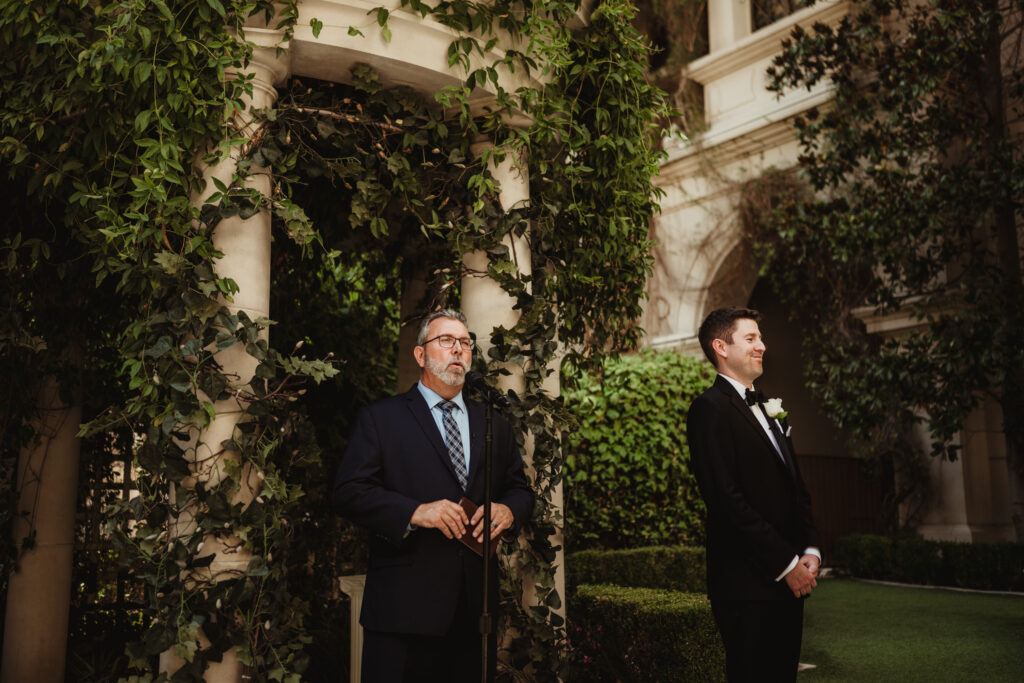 A summer intimate wedding at Caesars Palace and Carmine’s in Las Vegas, by Vegas Wedding Visuals